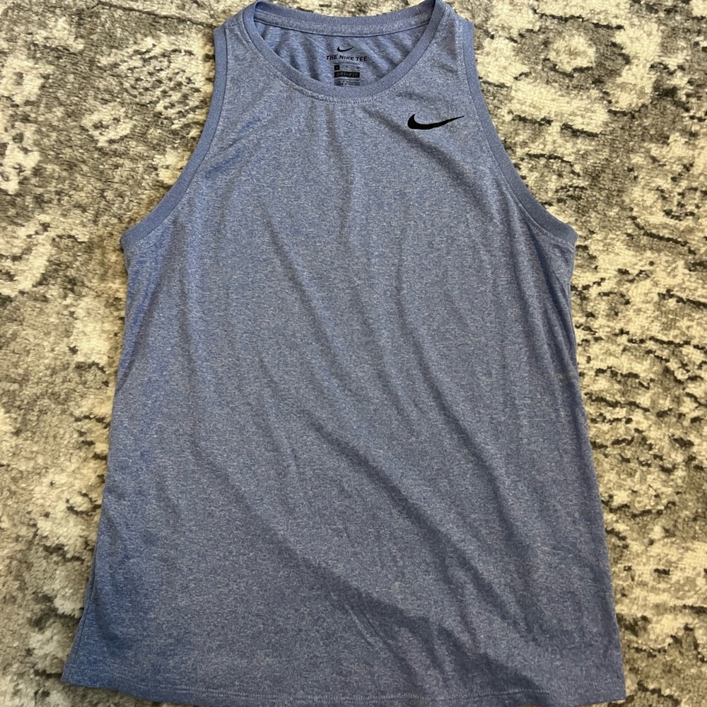 Nike Heather Purple Athletic Tank Top